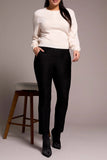 Tribal Sparkle Pull On Ankle Pant With Back Leg Seam