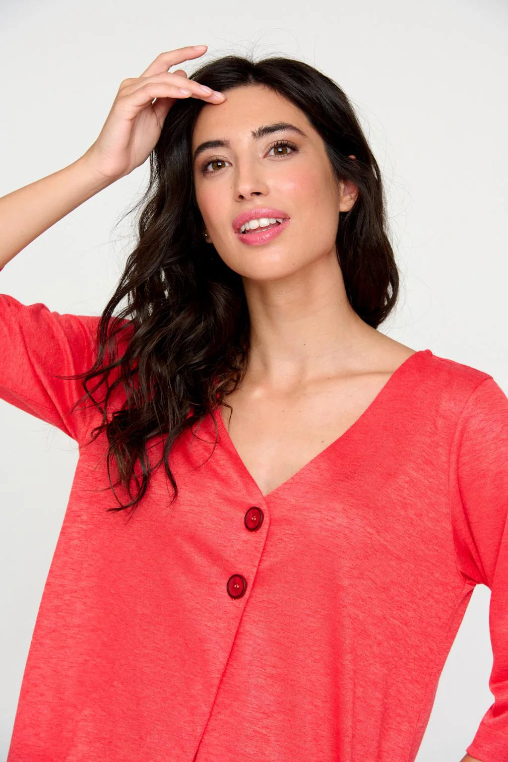 Tinta Coral Knit Top