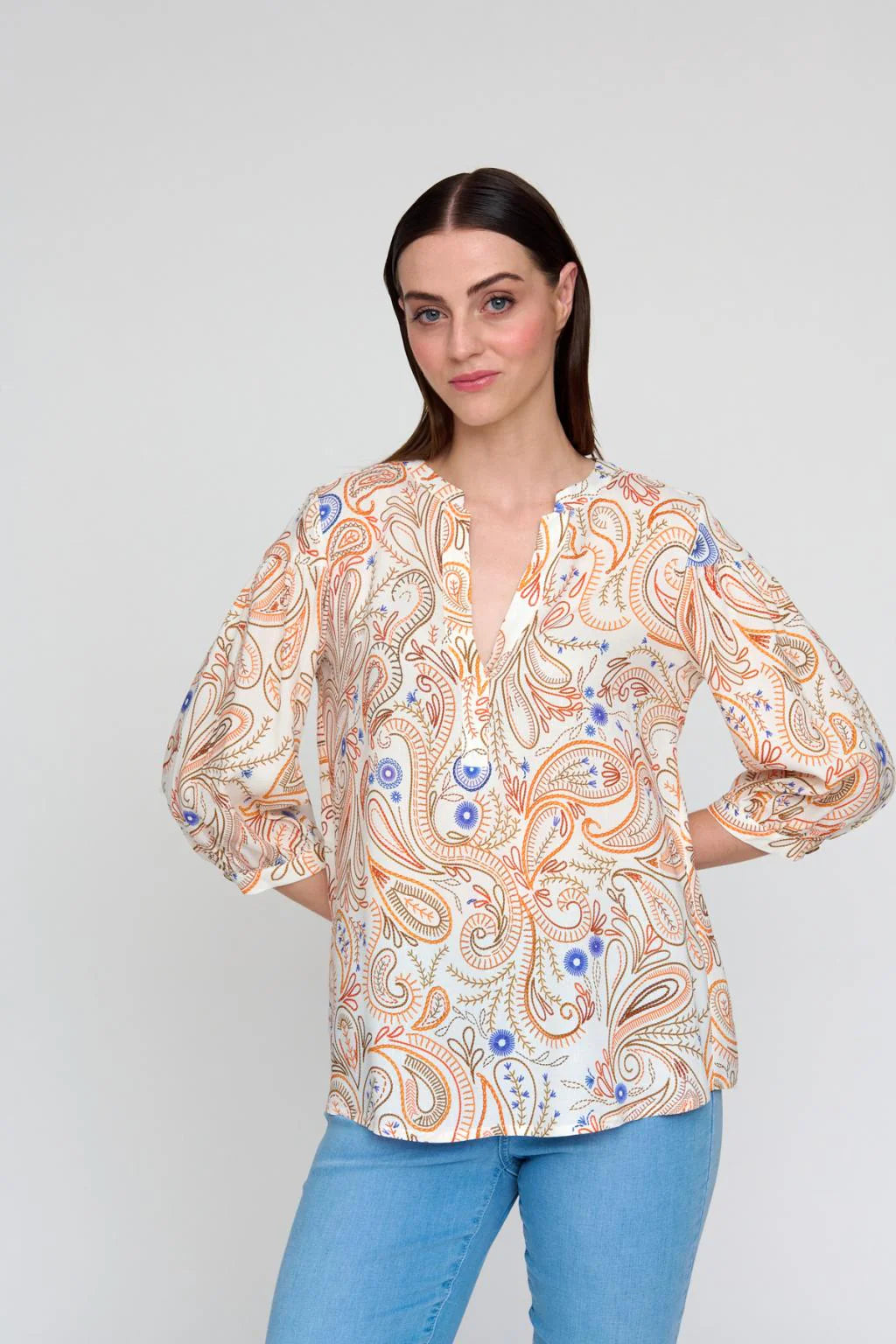 Bariloche Orange Balonga Blouse