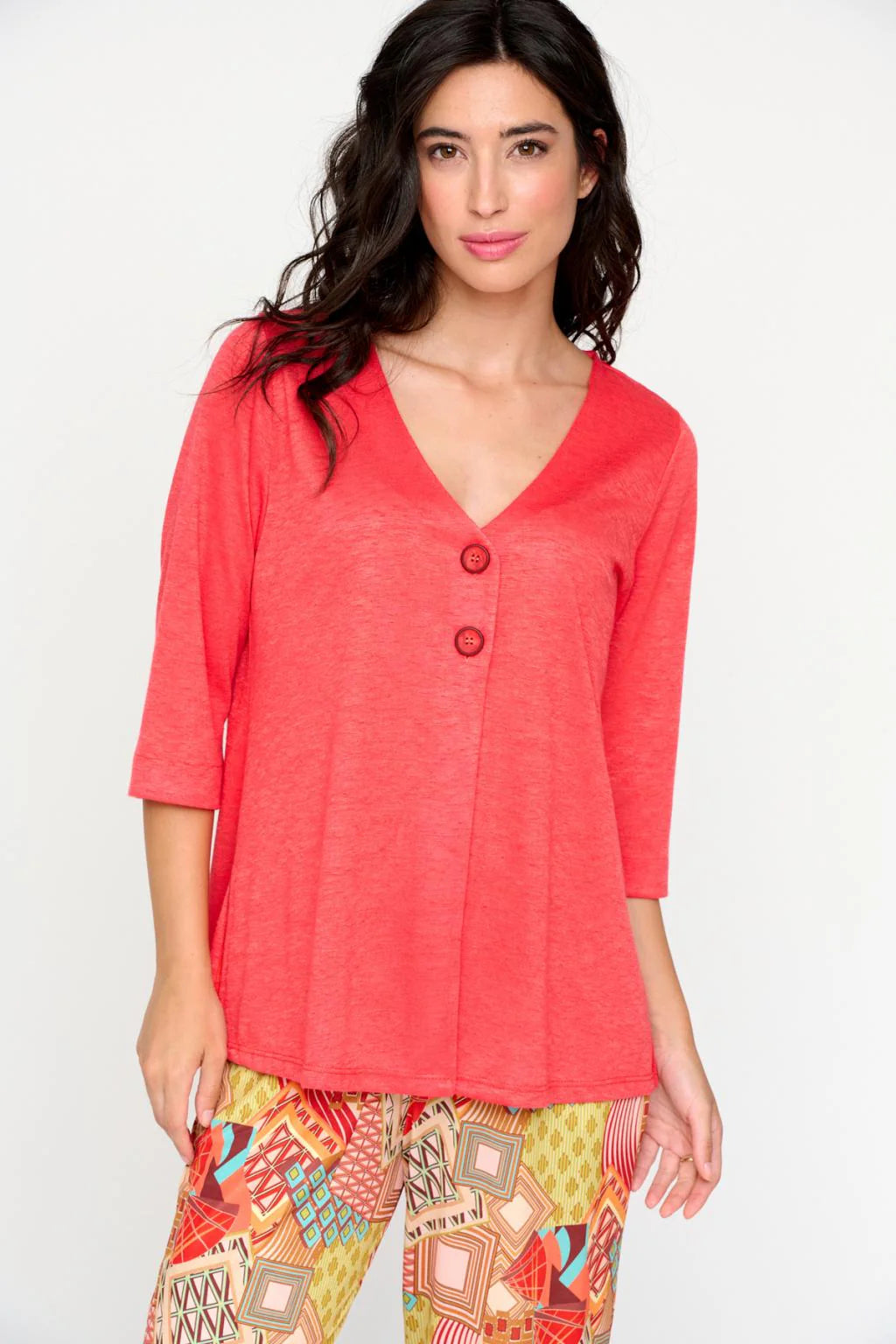 Tinta Coral Knit Top