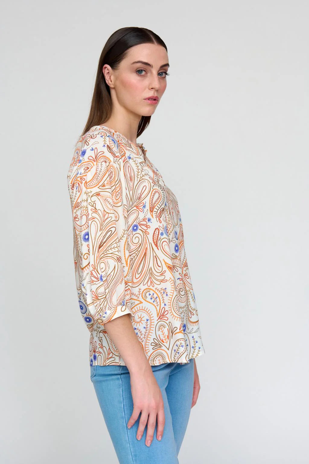 Bariloche Orange Balonga Blouse