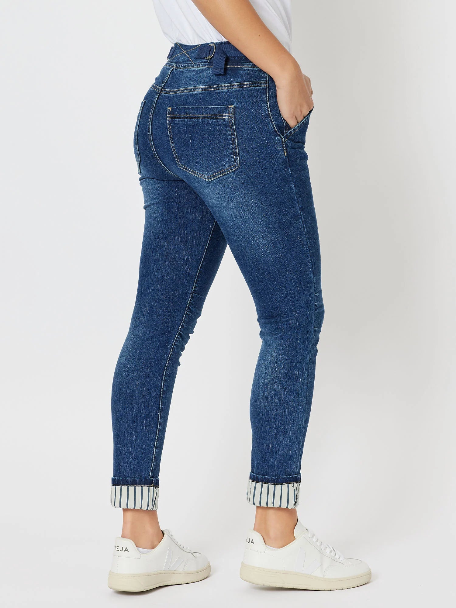 Threadz Stripe Cuff Jean