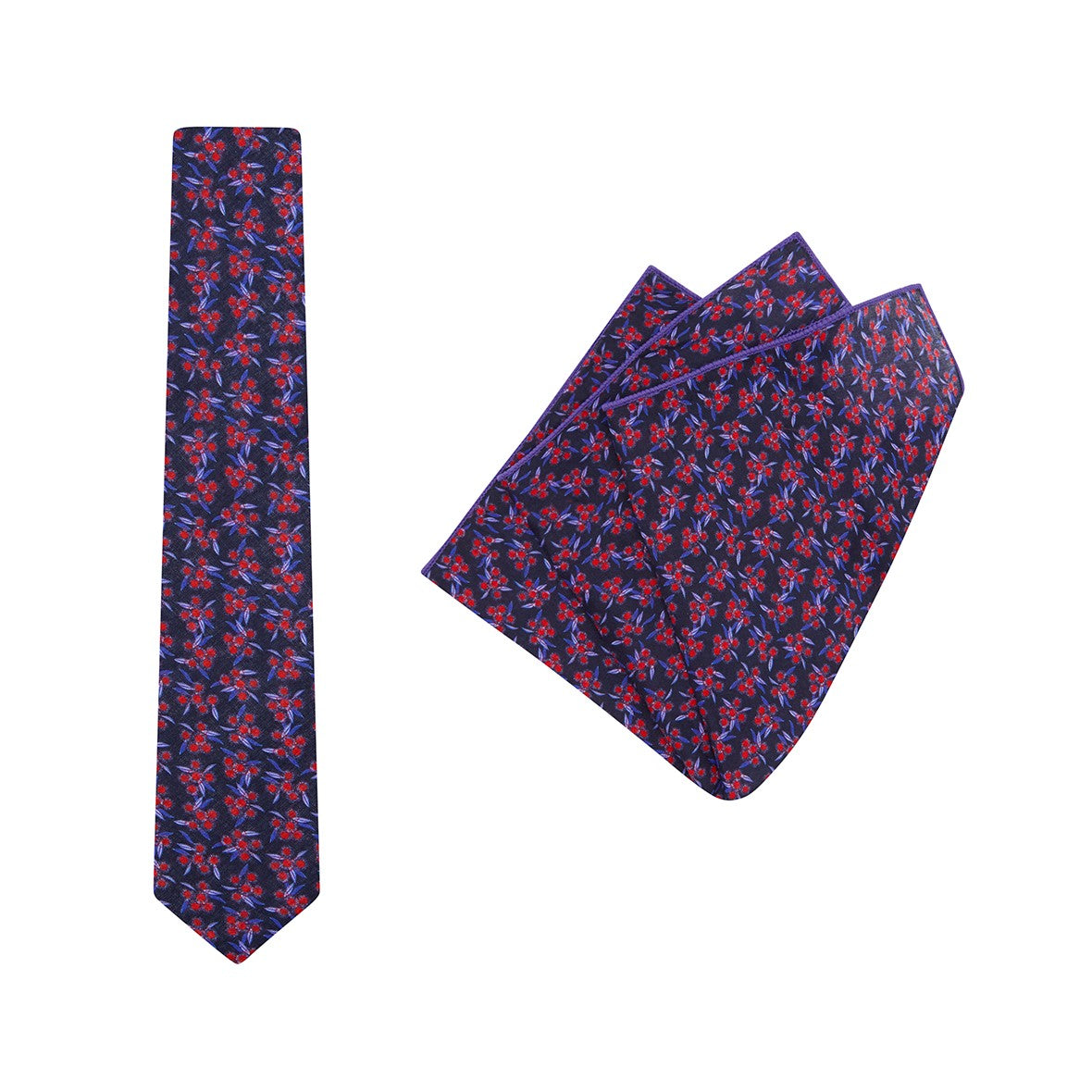 Tie & Pocket Square, Floral