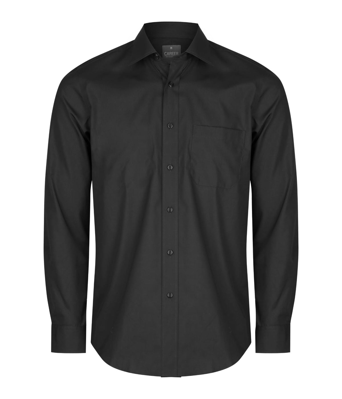 gloweave black poplin slim