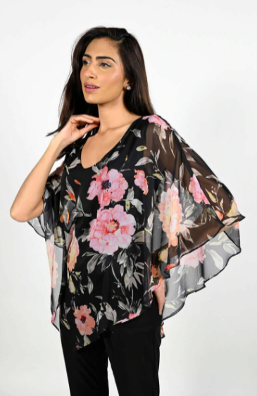 frank lyman floral top