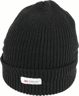 avenel acrylic rib beanie with thinsulate 01 / black