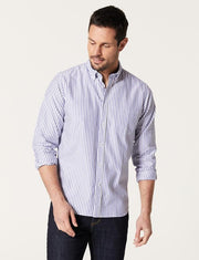 blazer alec l/s oxford stripe shirt