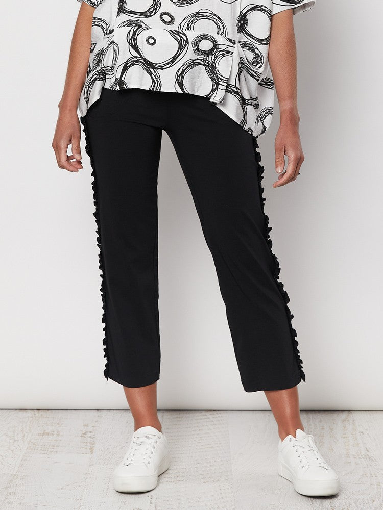 clarity frilled side detail pant