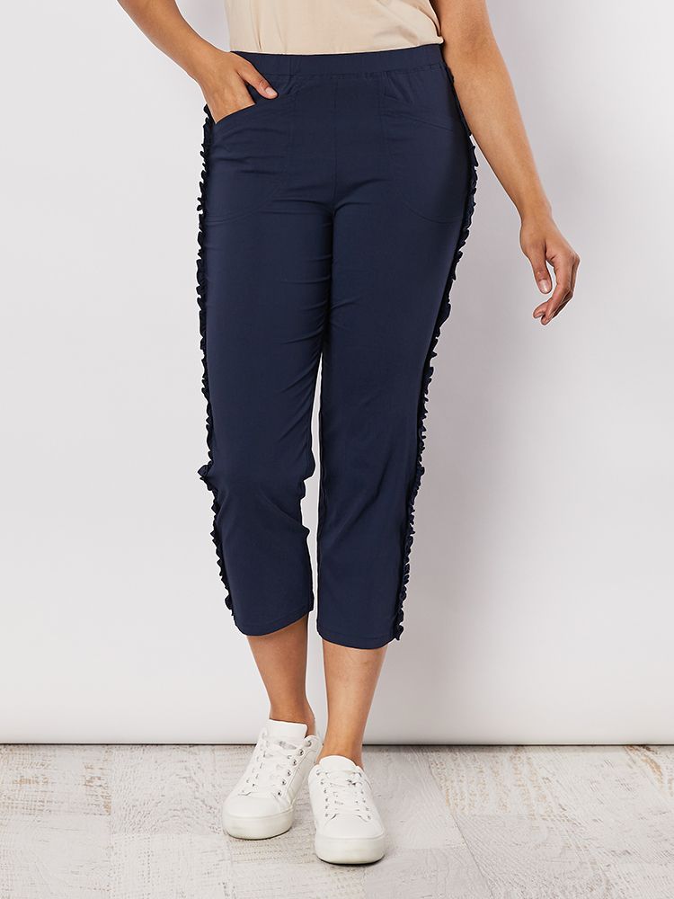 clarity frilled side detail pant