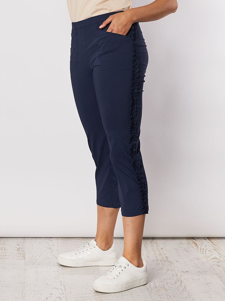 clarity frilled side detail pant