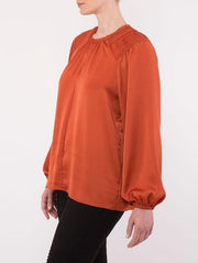 pingpong pleated shoulder top