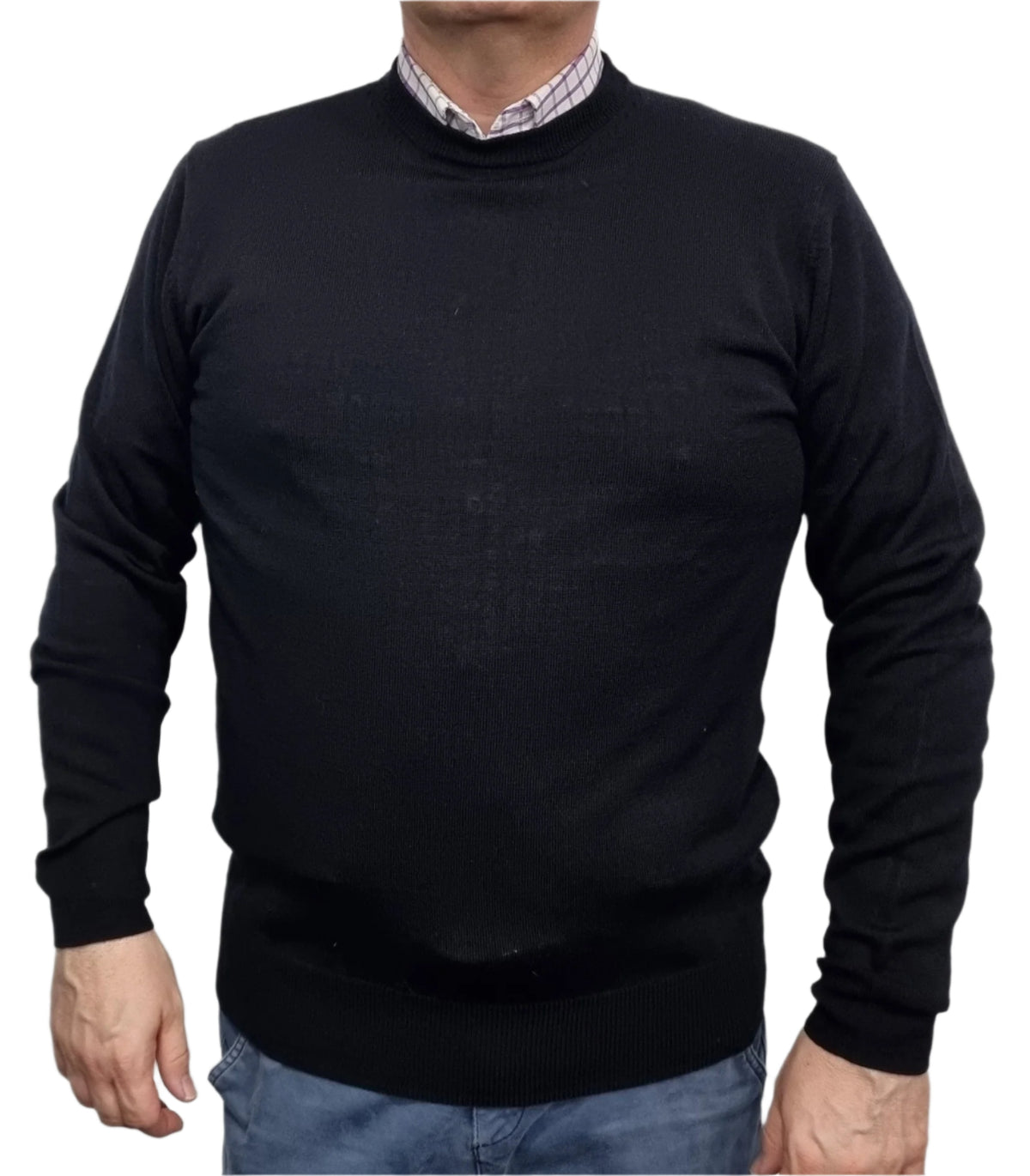 ansett merino crew neck jumper