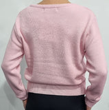 aklanda merino short rib crew jumper