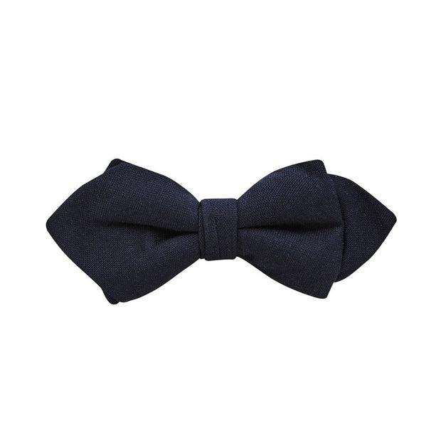 Buckle Plain Navy Bow Tie & Square