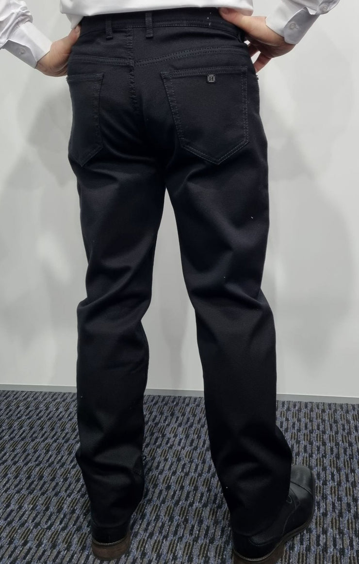 benito jean style trouser black