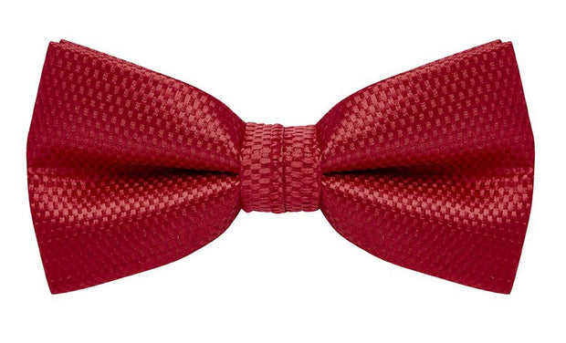 bow tie & pocket square, carbon, red