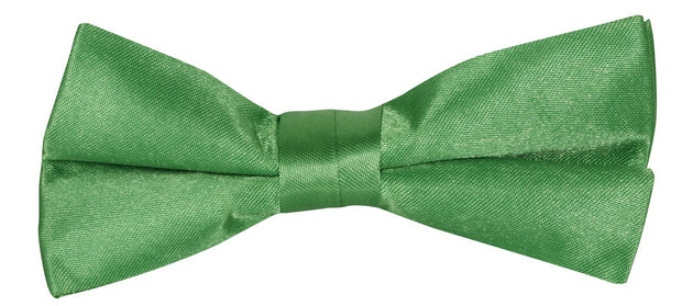 bow tie & pocket square, plain, green
