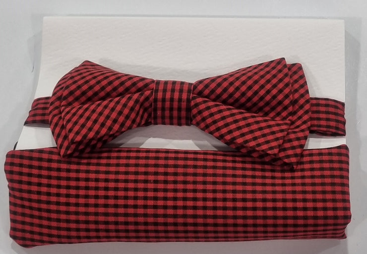 bow tie & pocket square tartan
