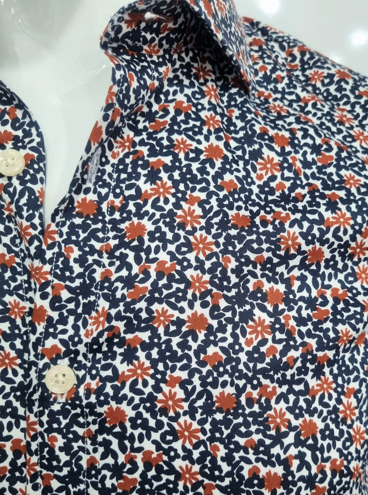 brookesfield luxe flower print shirt