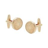 cufflinks brushed rose gold