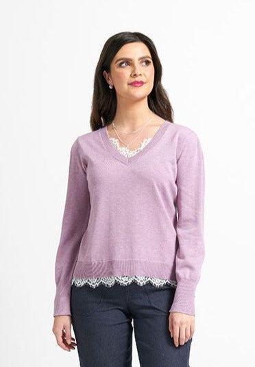 Foil Lace Kelly Sweater
