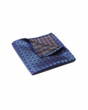 pocket square paisley blue