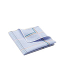 pocket square plaid blue