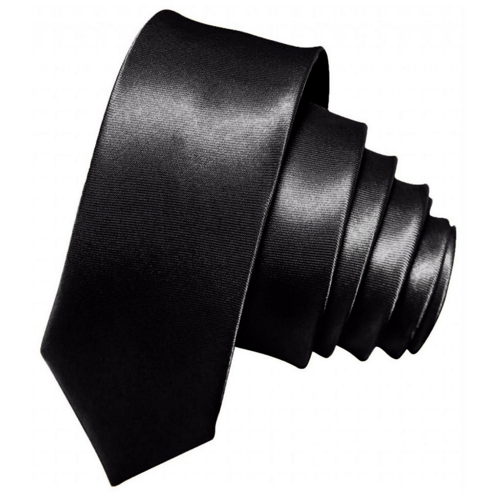 formal satin tie black