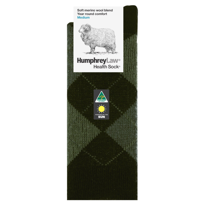 Humphrey Law Soft Merino Argyle Socks