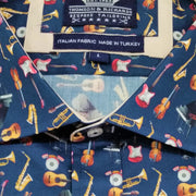 thomson & richards jazz navy l/s shirt