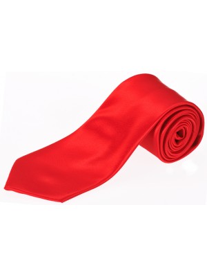 formal satin tie red