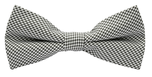 bow tie & pocket square, vintage, dogtooth