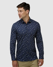 brooksfield lux floral print shirt
