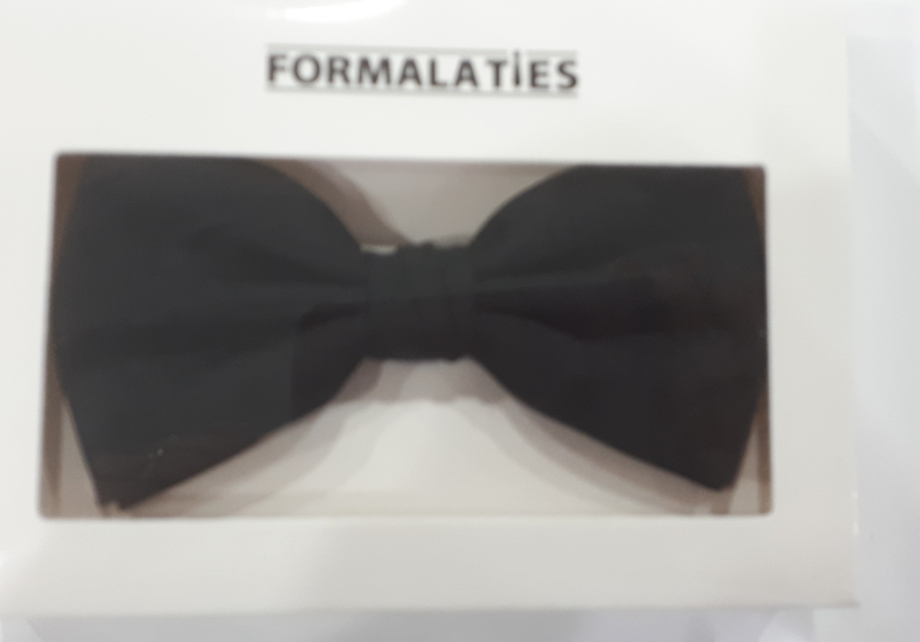 formal paisley bow tie black