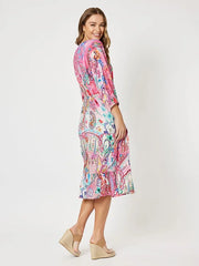 Paisley Floral Print Dress