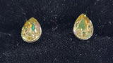 swarovski mystic rainbow pear stud