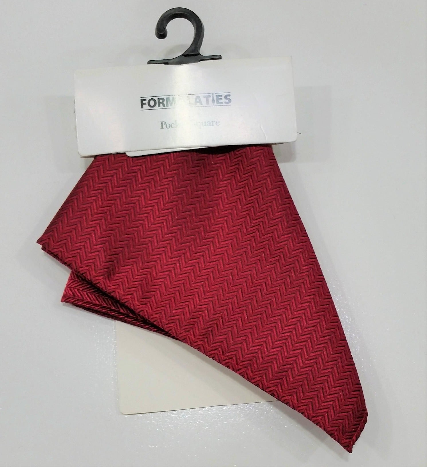 formalaties pocket square herringbone 1size / claret