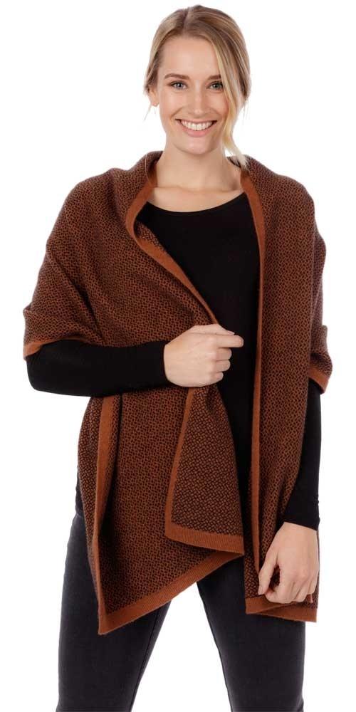 Native World Possum Merino Pebble Wrap | Peter Webber