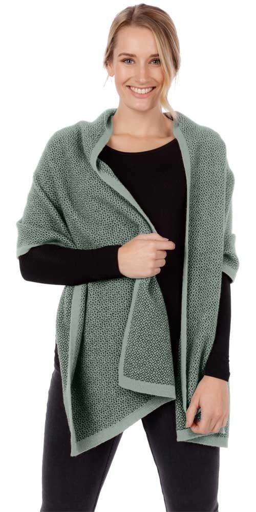 native world possum merino pebble wrap 1size / seafoam