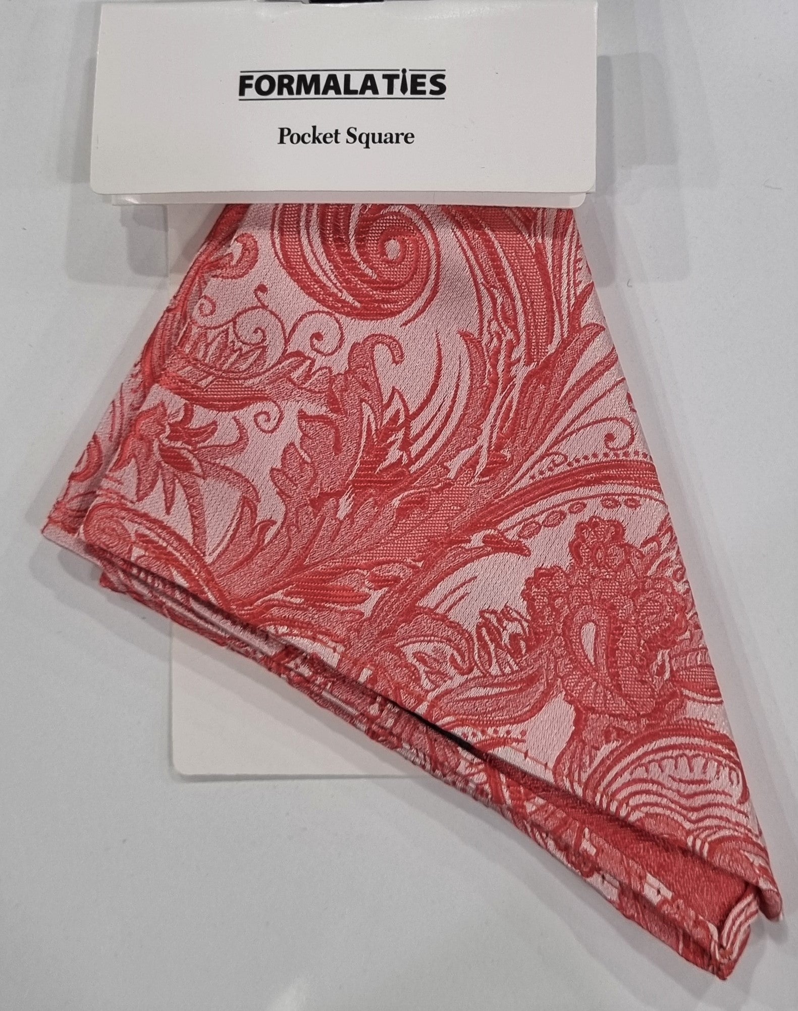 form paisley pocket square guava