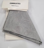 form paisley pocket square platinum