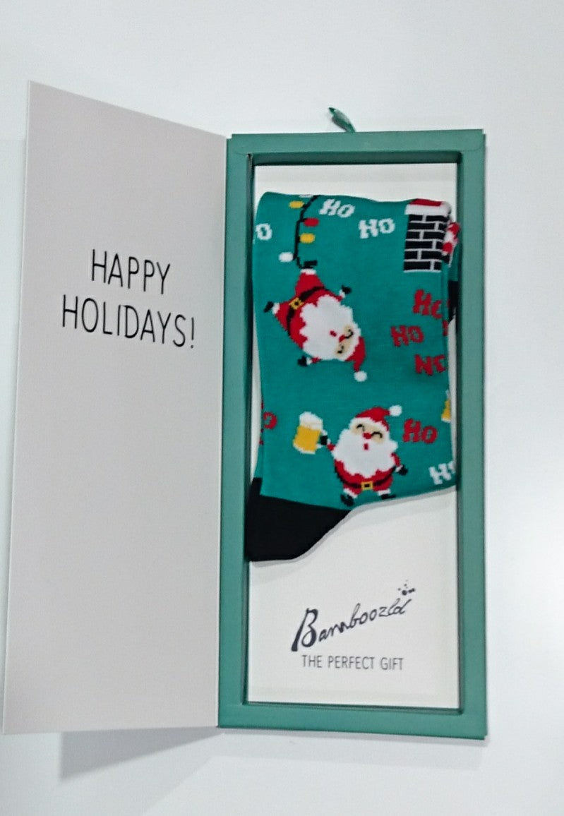 bamboo xmas ho ho card