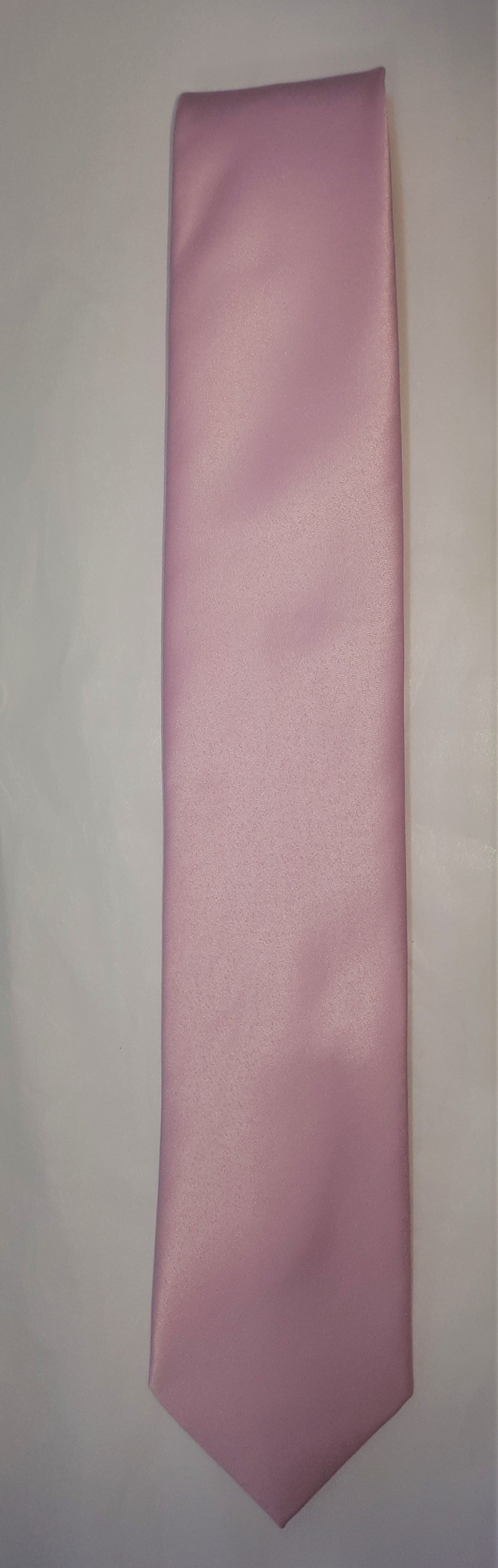 formal satin tie pink