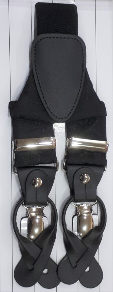 formal braces tapestery black
