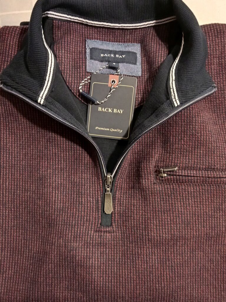 BACK BAY TWO TONE ZIP JACKET