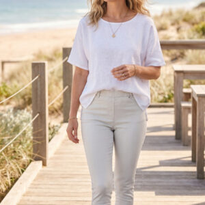 Cafe Latte Stretch Jegging Stone